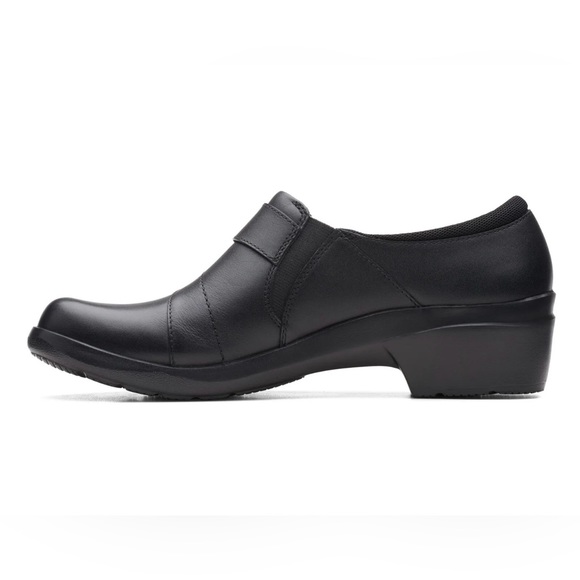 Clark’s collection ULTIMATE comfort ANGIE PEARL BLACK LEATHER Upper CUIR NOIR - Picture 3 of 16